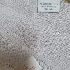 Rolex Cashmere and Linen Scarf